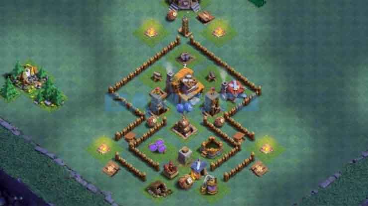 Trophy Base Builder Hall 4 Labirin