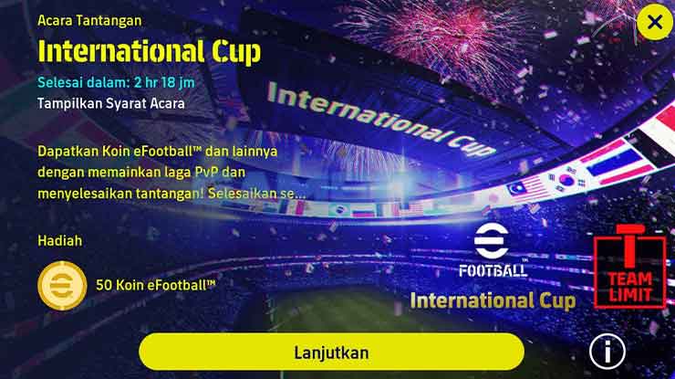 Hadiah di Event International Cup