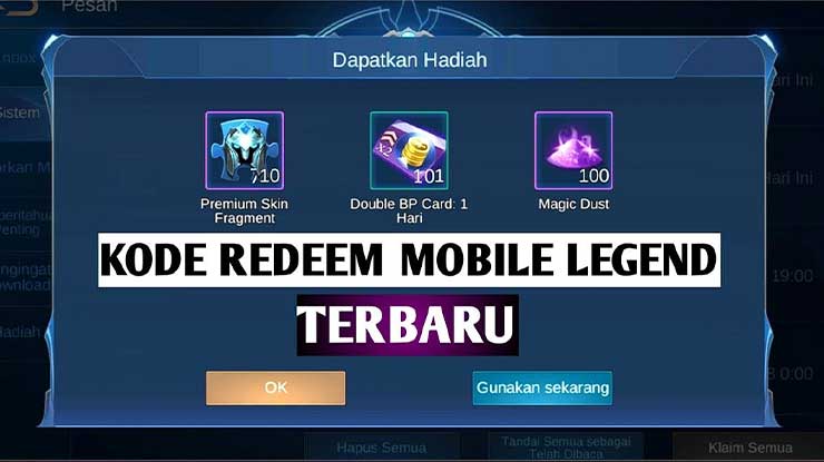 Kode Redeem Mobile Legends Hari Ini Cara Tukar