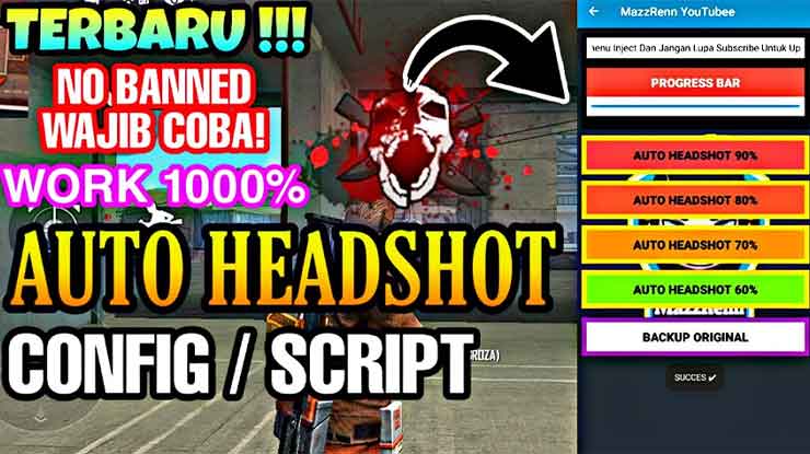 Cara Cheat FF Auto Headshot Anti Banned