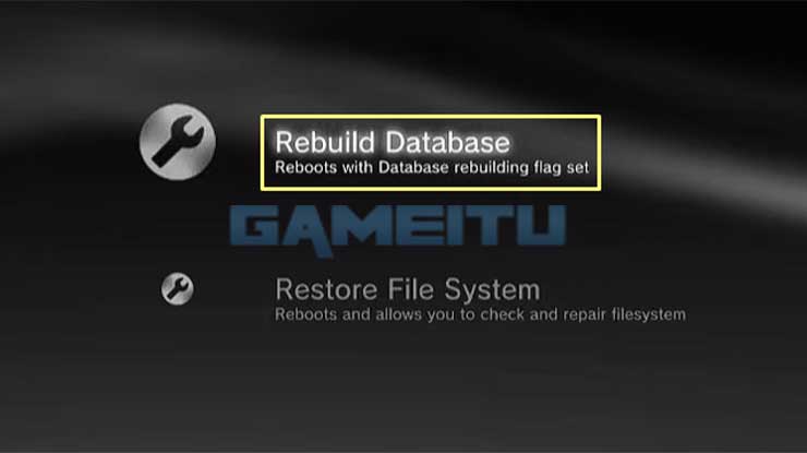 Pilih Rebuild Database
