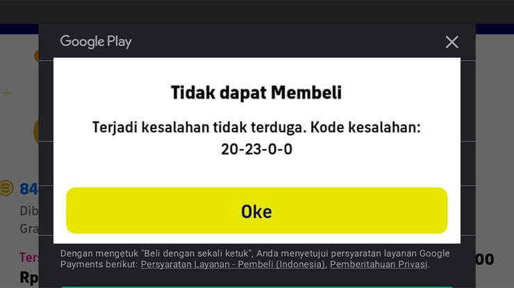 Tidak Bisa Membeli Koin eFootball PES Mobile Begini Solusinya