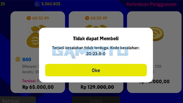 Tidak Bisa Membeli Koin eFootball PES Mobile