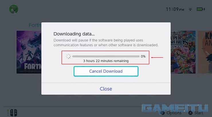 Tunggu Proses Download Game Nintendo Switch Gratis