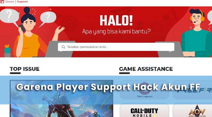 garena player support hack akun ff