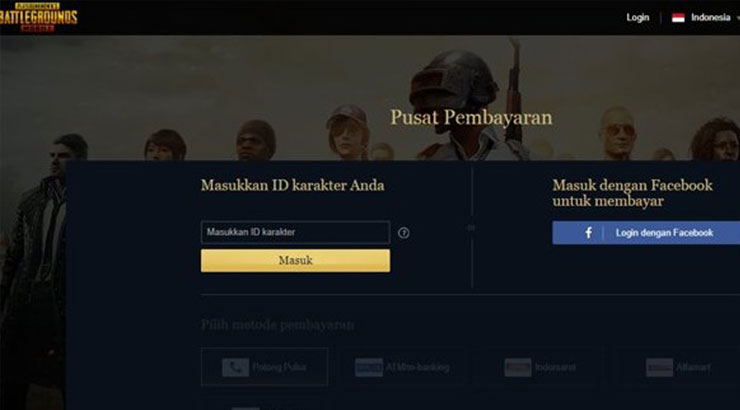 Top Up UC PUBG Lewat Situs Resmi