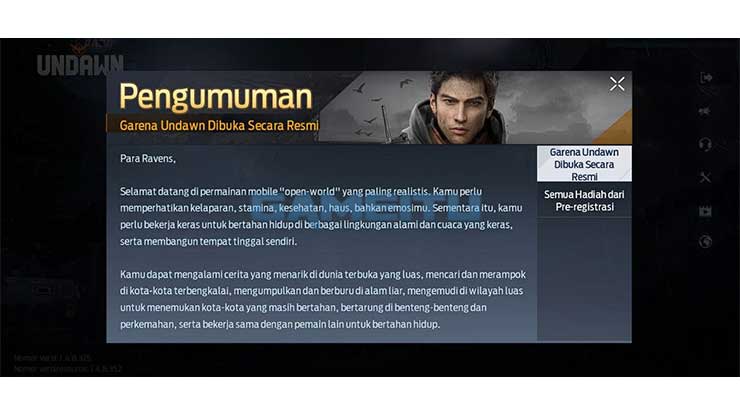 Selesai Download Garena Undawn