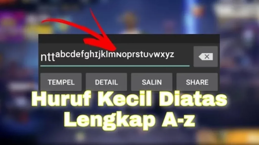 Apa Manfaat dari Tulisan Kecil di Atas Huruf