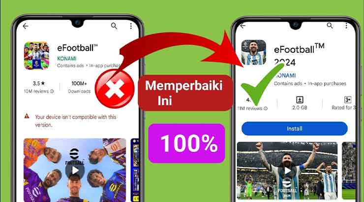 Cara Mengatasi eFootball PES Tidak Kompatibel