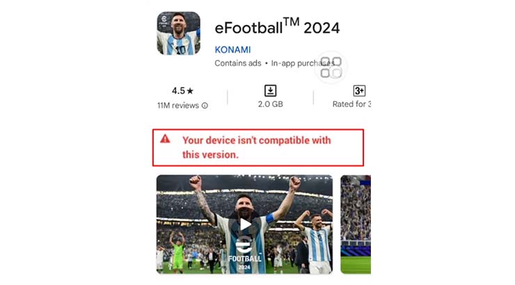 Kenapa eFootball PES Tidak Kompatibel