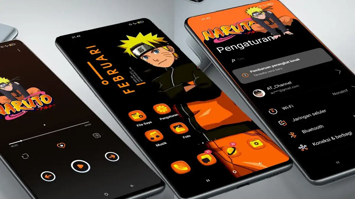 Tema Android Naruto Keren, Cara Download dan Pasang