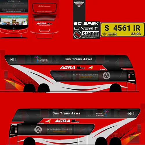 Livery Bimasena SDD Agra Mas Trans Jawa