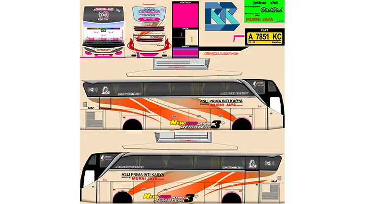 Livery Sadewa Murni Jaya Jemblem Apik JB3+ SHD