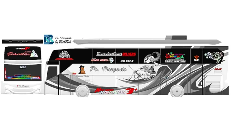 livery desain po haryanto paradise dari depan